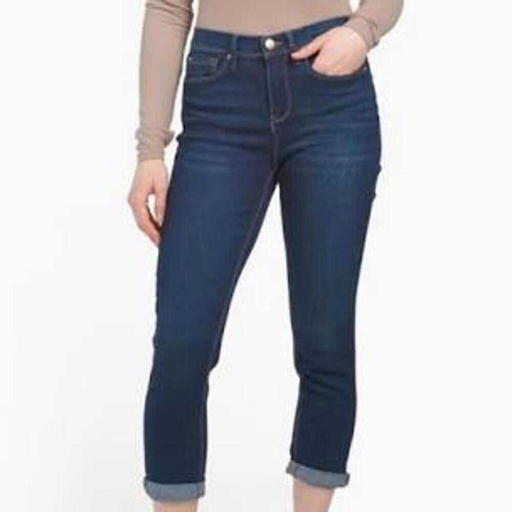 NWT Nanette Lepore Belle High Rise Ankle Skinny Denim Jeans Utility Minimalist